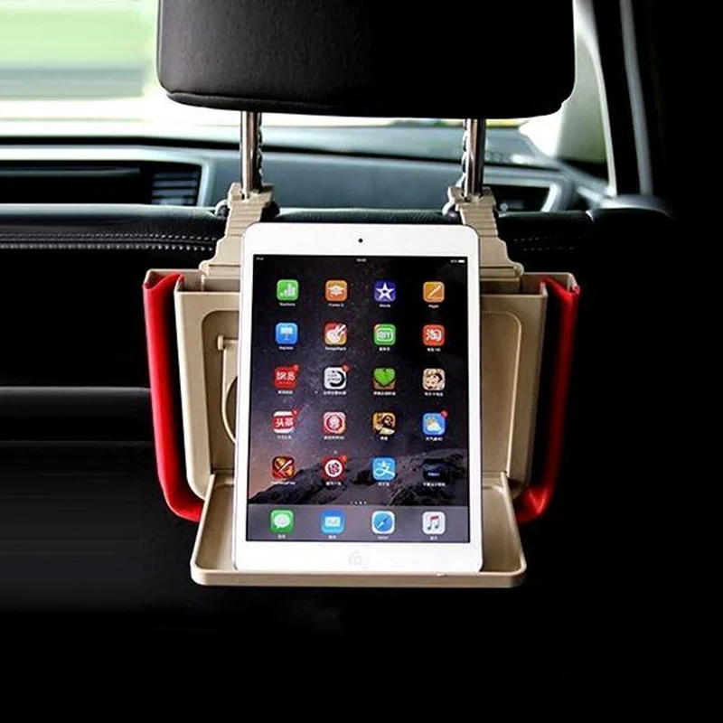 

Multifunctional trash can chair-back hanging storage box cup holder car creative trash can, retractable storage box