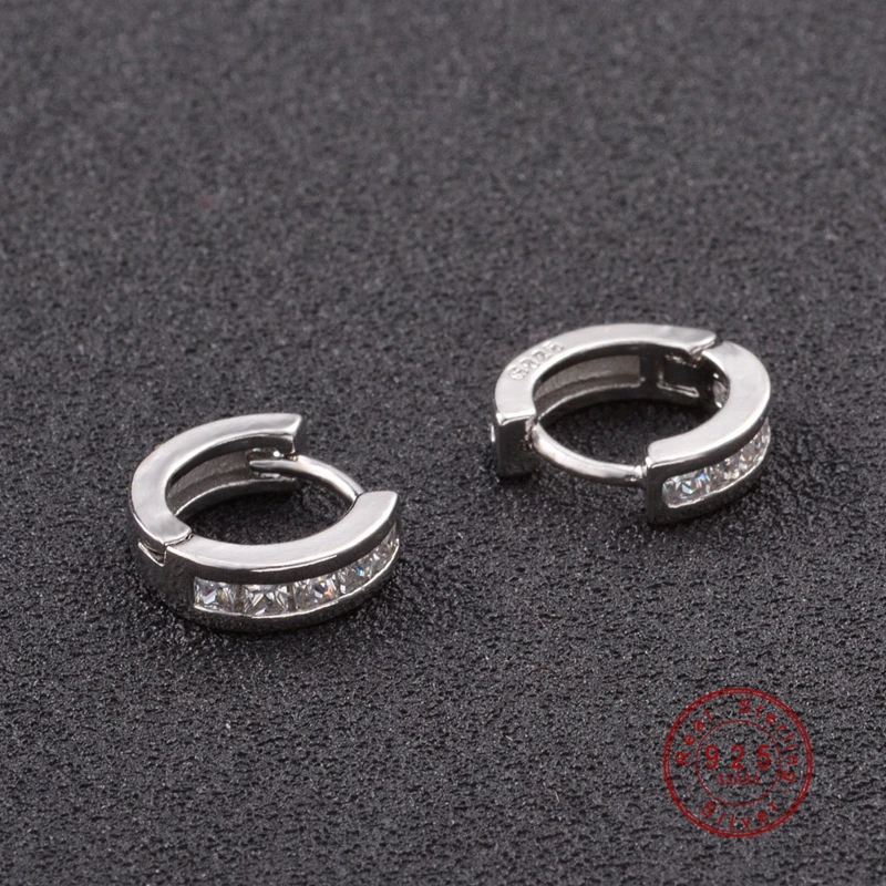 Модные серьги гвоздики серебряного цвета ювелирные изделия Роскошные