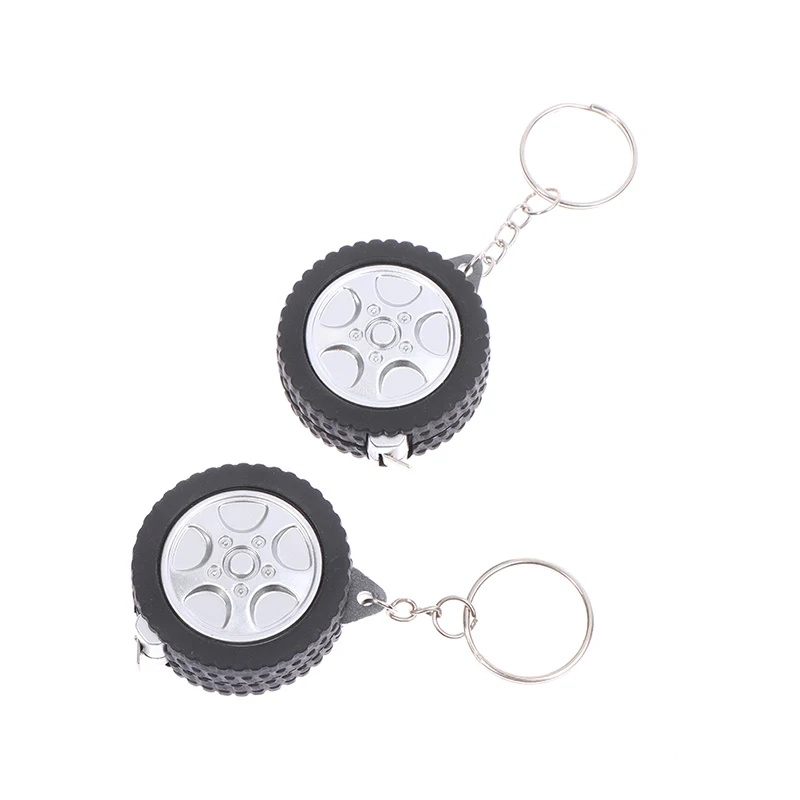 

Sewing Tool Mini Retractable Tape 1m Tape Measure Centimeter/Feet For Travel Camping Tire Shape Keychain Ruler