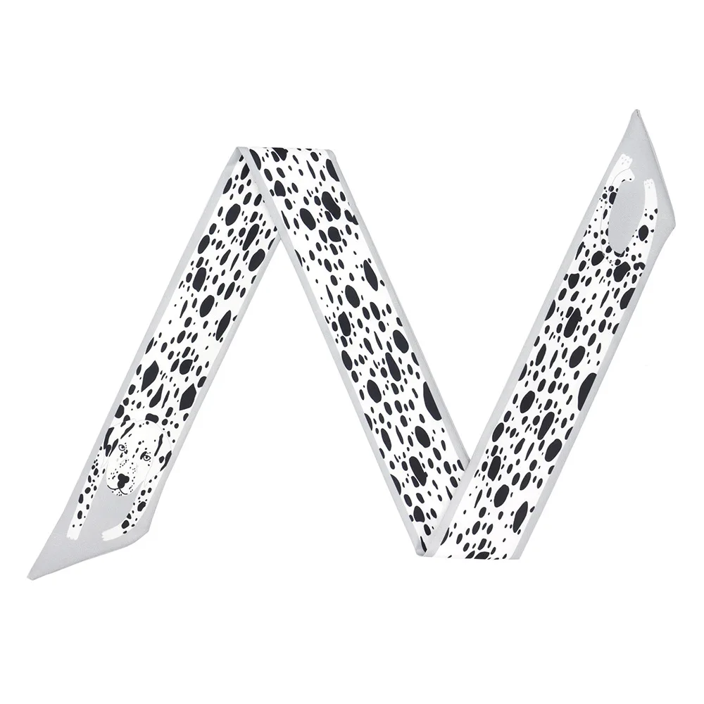 Женский шелковый шарф с принтом гепарда и тигра роскошный брендовый модные шарфы