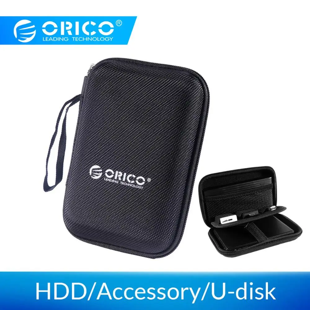 ORICO 2,5 HDD дюймовый жесткий диск сумка Proctect Мини Размер ноутбук USB чехол внешний жесткий футляр для дисков сумка для WD Seagate/samsung SSD Box
