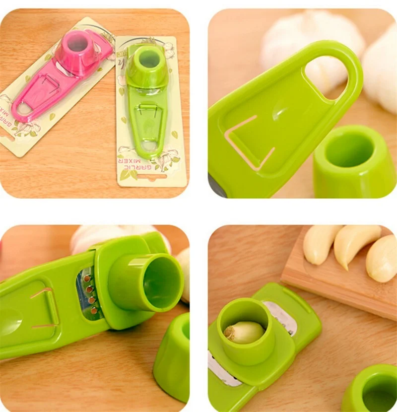 1pc Household Garlic Peeler Functional Ginger Press Grinding Grater Planer Slicer Cutter Cooking Tool Kitchen Accessories | Дом и сад