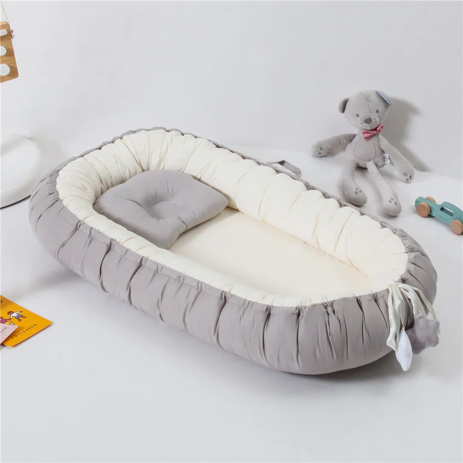 

Baby Newborn Sleeping Nest Bedding Fence Infant Toddler Bassinet Bed Fence