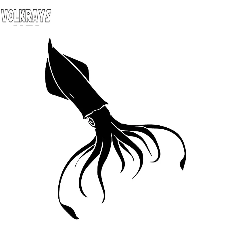 Volkrays забавная наклейка для автомобиля украшение всего тела кальмары водостойкая