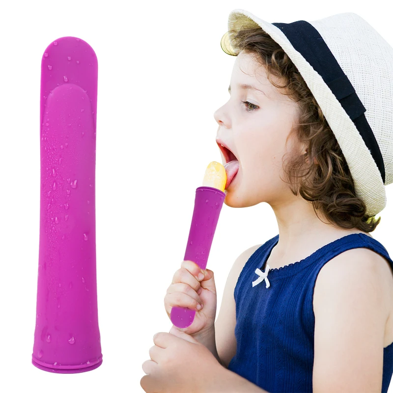 Delidge 1pc Popsicle Ice Cream Mold Silicone Diy Fruit Popsicle Fruit Sugar Pudding Mold Ice Cream Making Tools