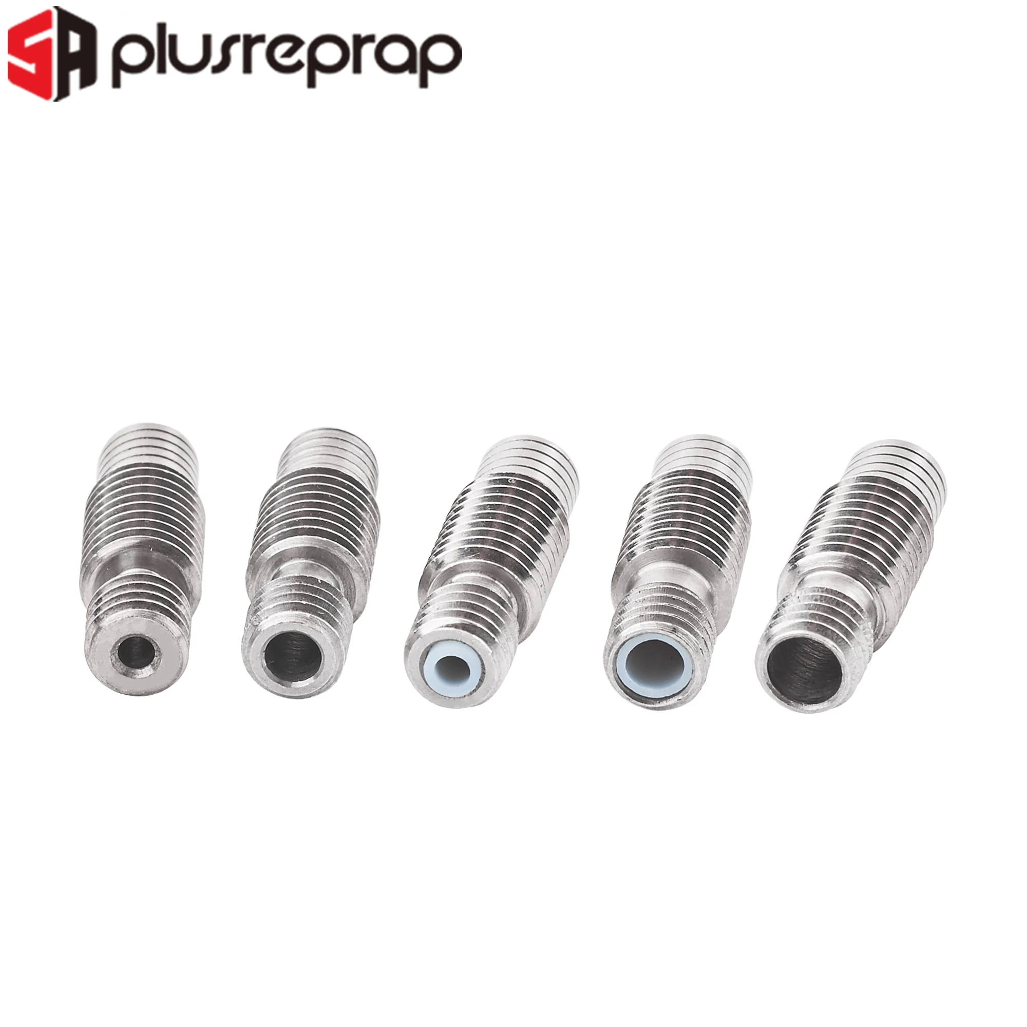 V6 Throat Heat Break Hotend J-head M7*M6*22mm Bowden Teflon tube for 1.75 mm 3 mm Filament Bore 4.1mm 3D Printer Stainless Steel