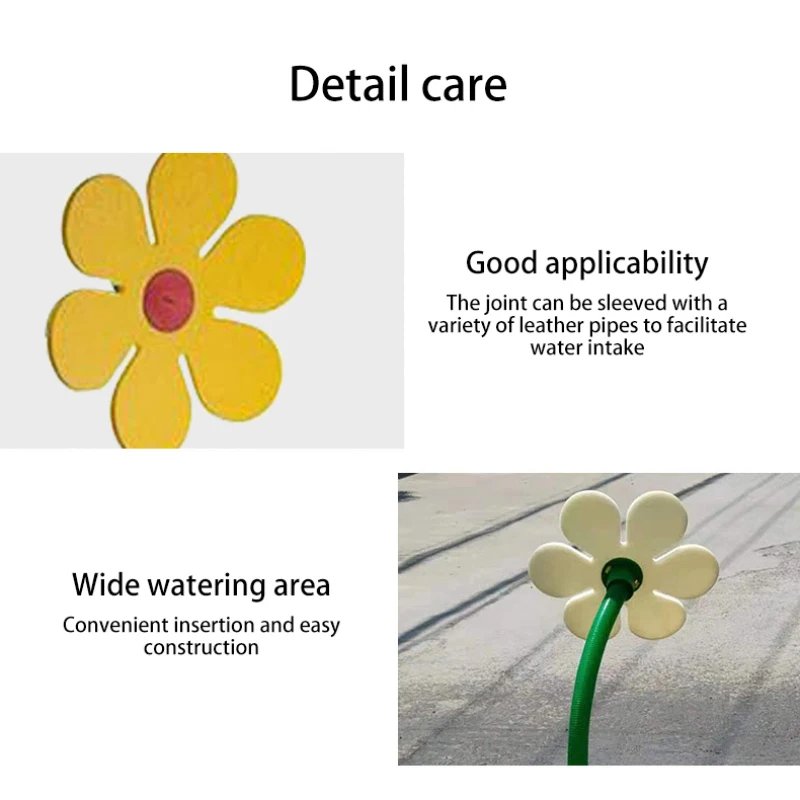 Автоматический вращающийся спринклер для сада развлекательный в форме цветка