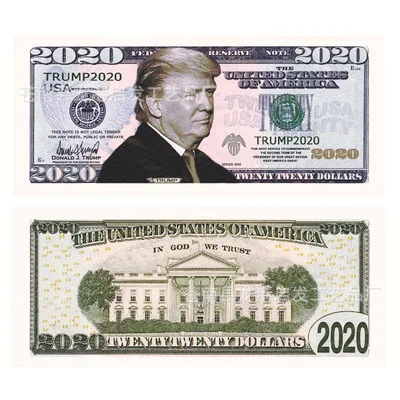 Трамп 2020 евро золотые банкноты в 24K золото поддельные бумажные деньги для