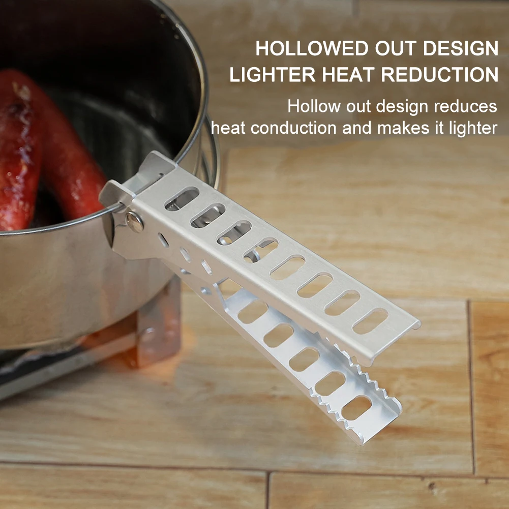 Camping Anti-Scald Pot Pan Bowl Gripper Outdoor Handle Holder Clip supplies Cooking Picnic Cookware | Спорт и развлечения