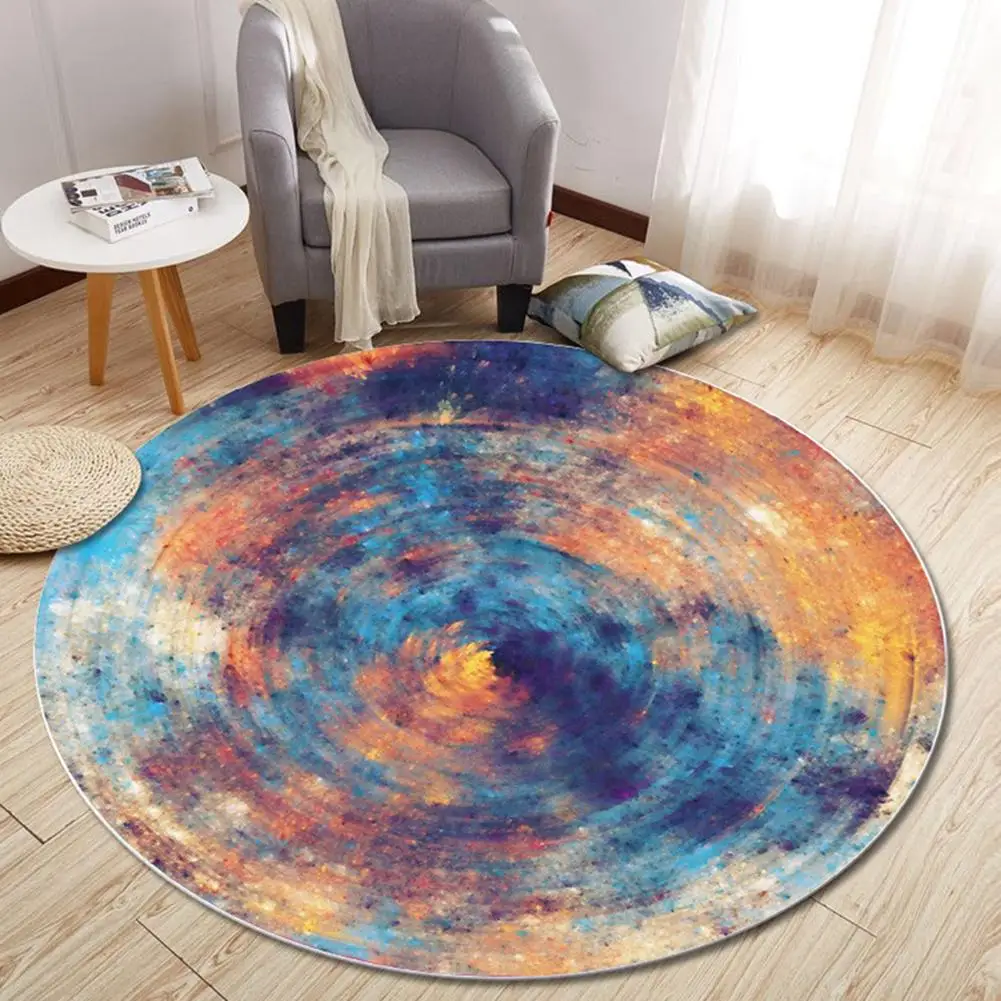 80 см круглый нескользящий ковер напольный подушка для гостиной прикроватное