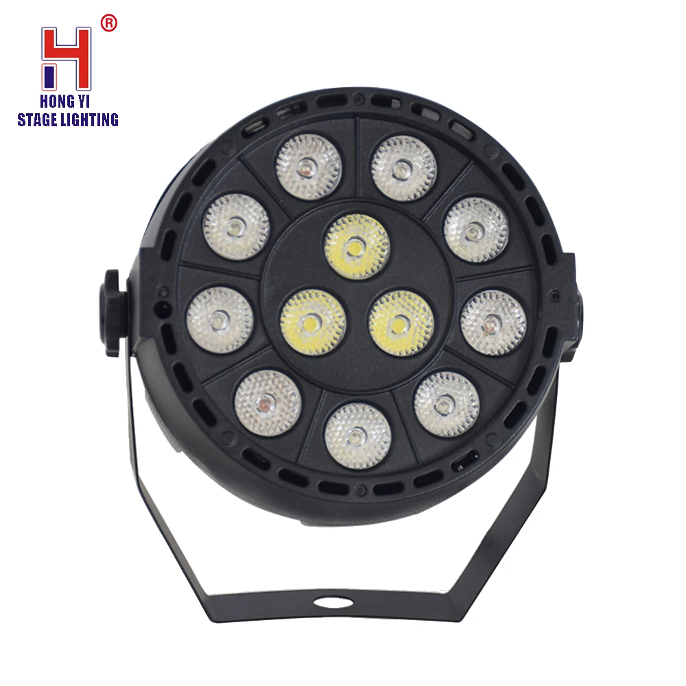 12x3 Вт плоский светодиодный PAR-прожектор rgbw DMX512 Диско лампа сценический светильник luces Disco teca dmx - Цвет: 12X3W RGBW LED Par