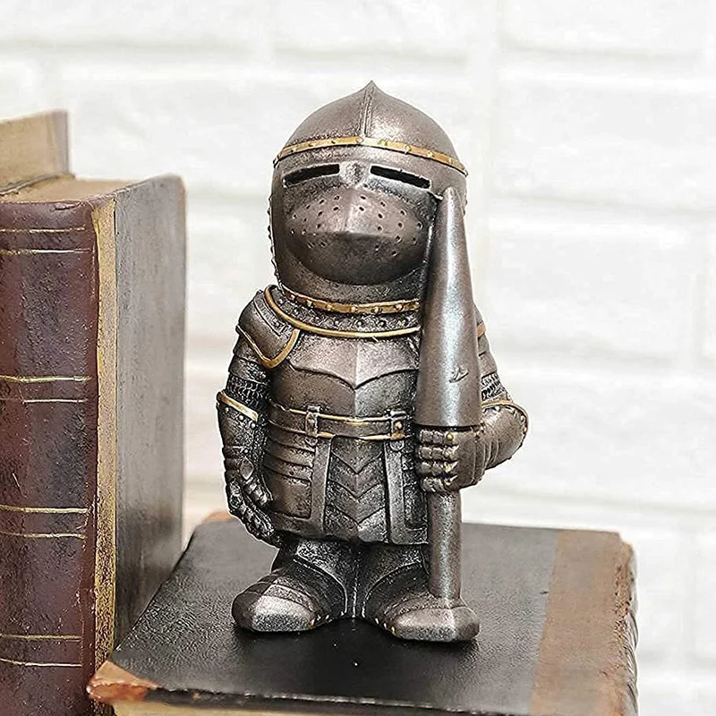 

Домашний садовый декор, статуэтка рыцаря, садовая статуя, Европейский рыцарь, полимерные украшения, аксессуары, настольные Фигурки для инте...