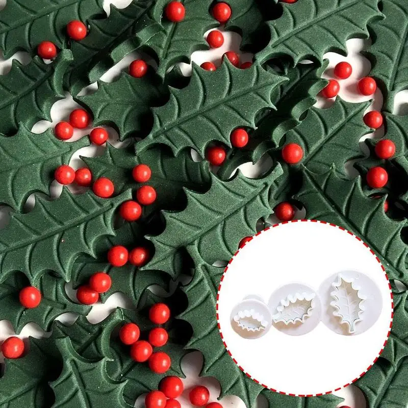 

DIY Plastic Leaf Stamper Decorating Fondant Cakes Handmade Biscuits Embossing Mold Printing Petal Pulp