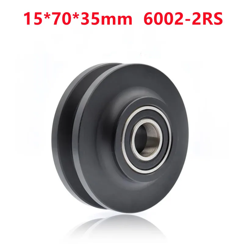 

10 шт. 15*70*35 мм подвесные направляющие для дверей, скользящие пластиковые 600-2rs с нейлоновым покрытием, подшипник 15x70x35 мм