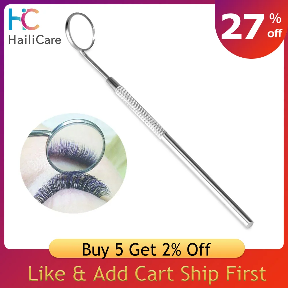 зеркало для наращивания ресниц Нержавеющая сталь Зеркало компактное зеркальце