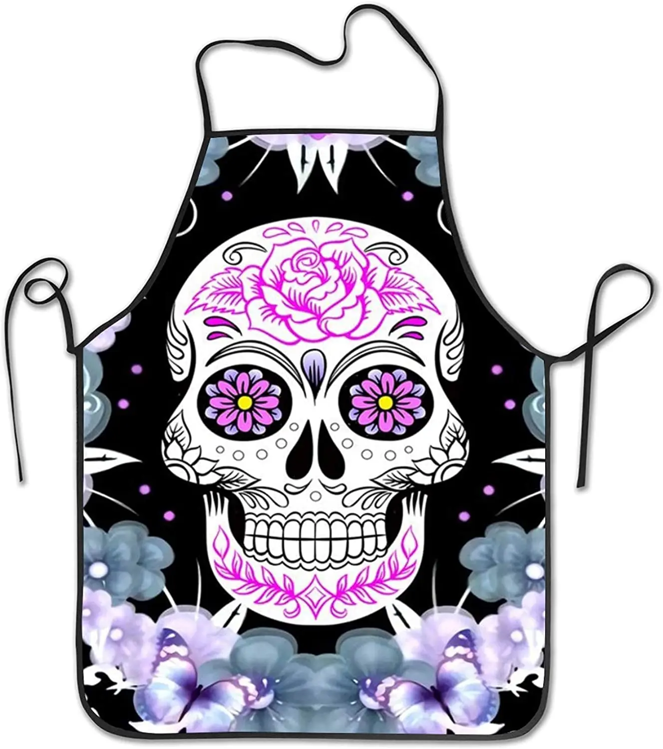 

Нектарного фартук с изображением черепа для Кухня фартук унисекс фартук с нагрудником для Пособия по кулинарии Кухня барбекю Пособия по ку...