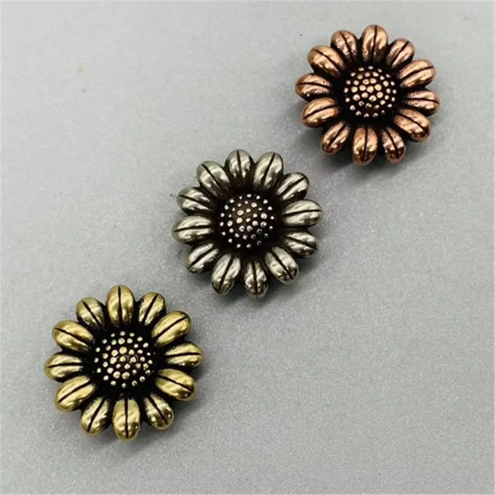 

Solid Brass Sun Flower Concho Daisy Rivets Screw Back Fastener Studs For Leather Craft Decoration