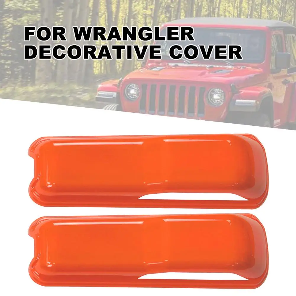 

2 шт. Крышка шарнира капота двигателя ABS автомобильные декоративные аксессуары для 2018-2021 Jeep For JL автомобильные аксессуары