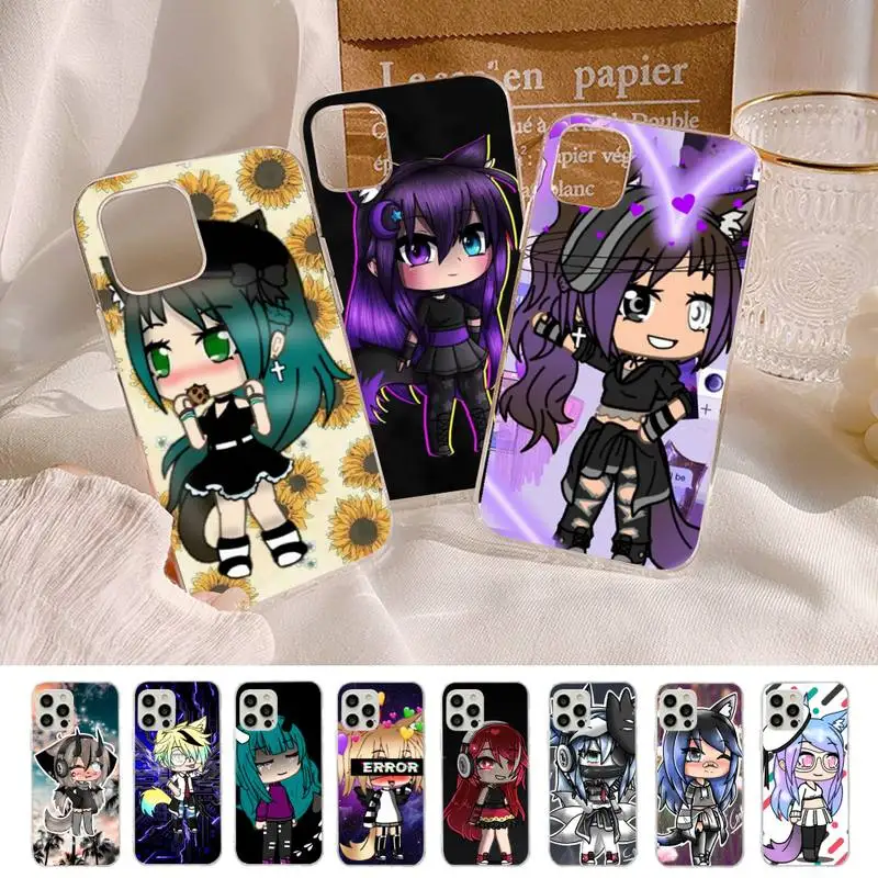 

Social game Gacha Life Phone Case for iphone 13 8 7 6S Plus X 5S SE 2020 XR 11 12 mini pro XS MAX