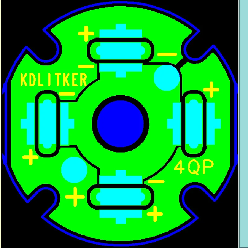 KDLITKER Quad 4QP-20 DTP медный MCPCB для серии Cree XP/Nichia 219 серии/3535 светодиодов (1 шт.) | Лампы и