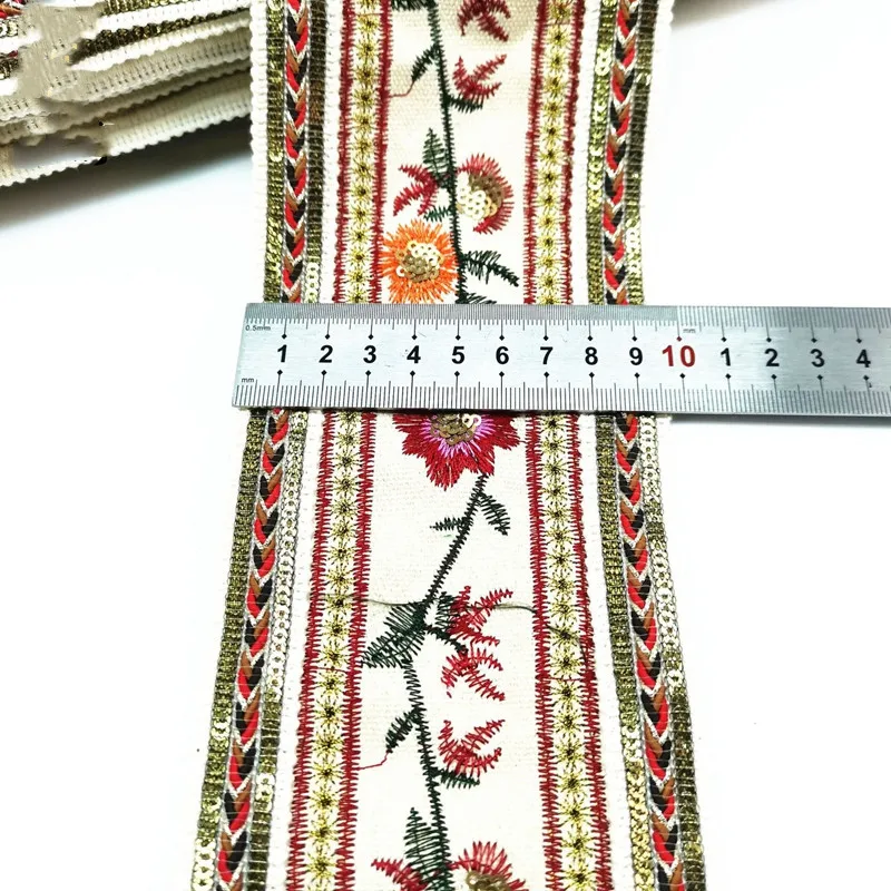 color 6 1 ярд блестки кружевная ткань черная вышивка цветок кружево блестки шитье для сумки обувь ремесло DIY Одежда Ткань швейцарская вуаль кружево - Цвет: color 6