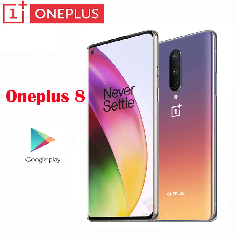 Новый оригинальный официальный сотовый телефон OnePlus 8 Восьмиядерный Snapdragon 865 6 55