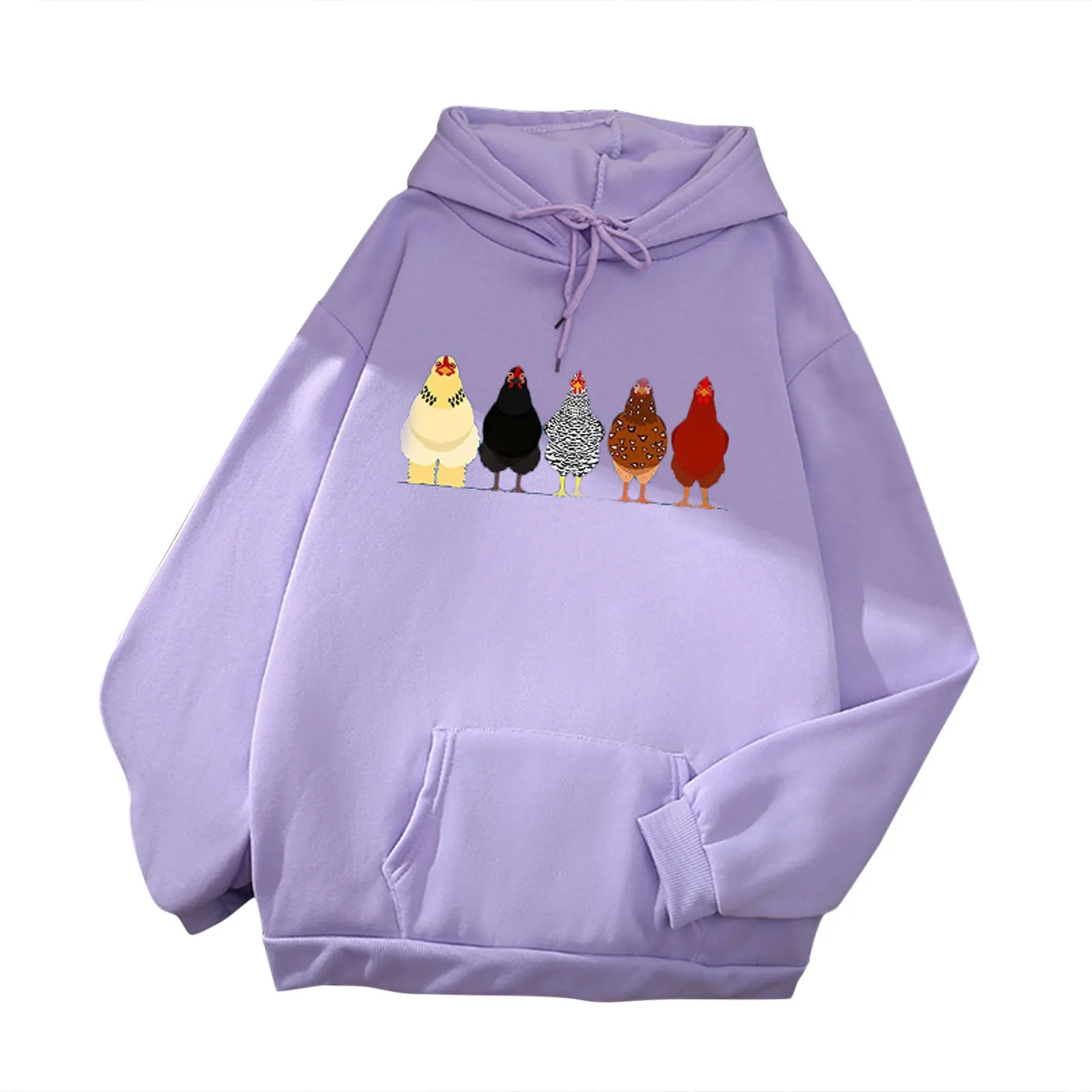 Women Hoodie Girl Autumn 90s Harajuku Chick Printed Top Long Sleeve Loose Hooded Sweatshirt Top With Pocket Hoodies Sudaderas