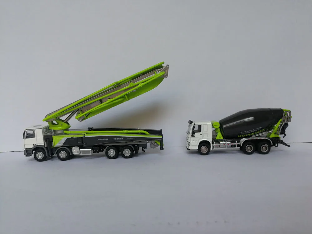1:100 Zoomlion модели продуктов 4 шт набор, ZAT2000V башенный кран миксер насос грузовик игрушка
