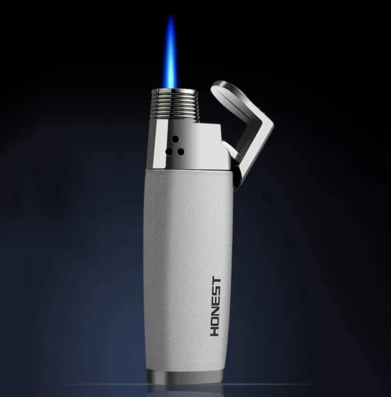 

Новая Бутановая газовая зажигалка, ветрозащитная Зажигалка для сигар, подарок на день рождения для парня, аксессуары для курения, гаджеты