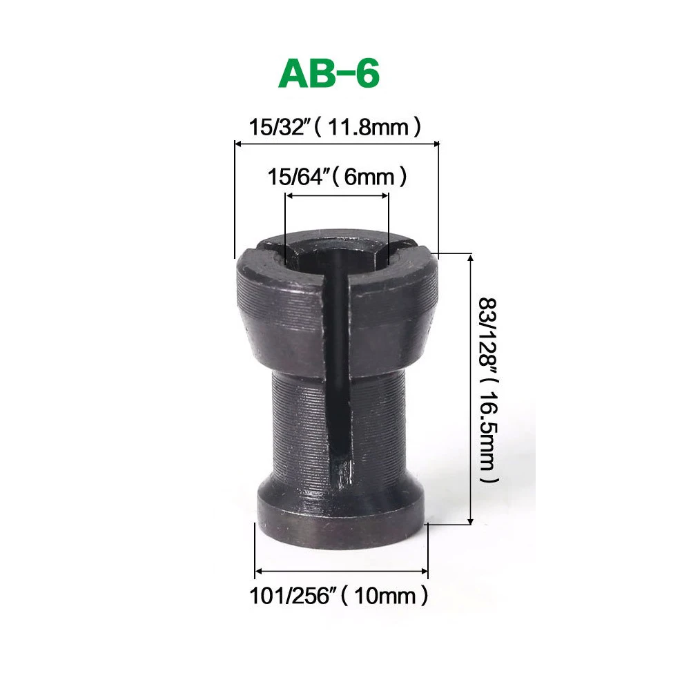 

6/ 6.35/ 8mm Shank Collet Chuck Router Bit Collet Engraving Useful Practical
