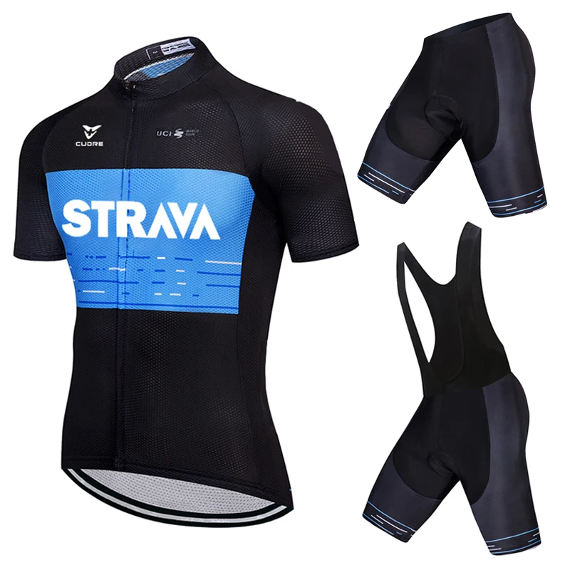 

2021 STRAVA Ciclismo Jersey conjunto MTB uniforme bicicleta Ropa de Ropa de bicicleta para hombre deportes shorts traje Culotte