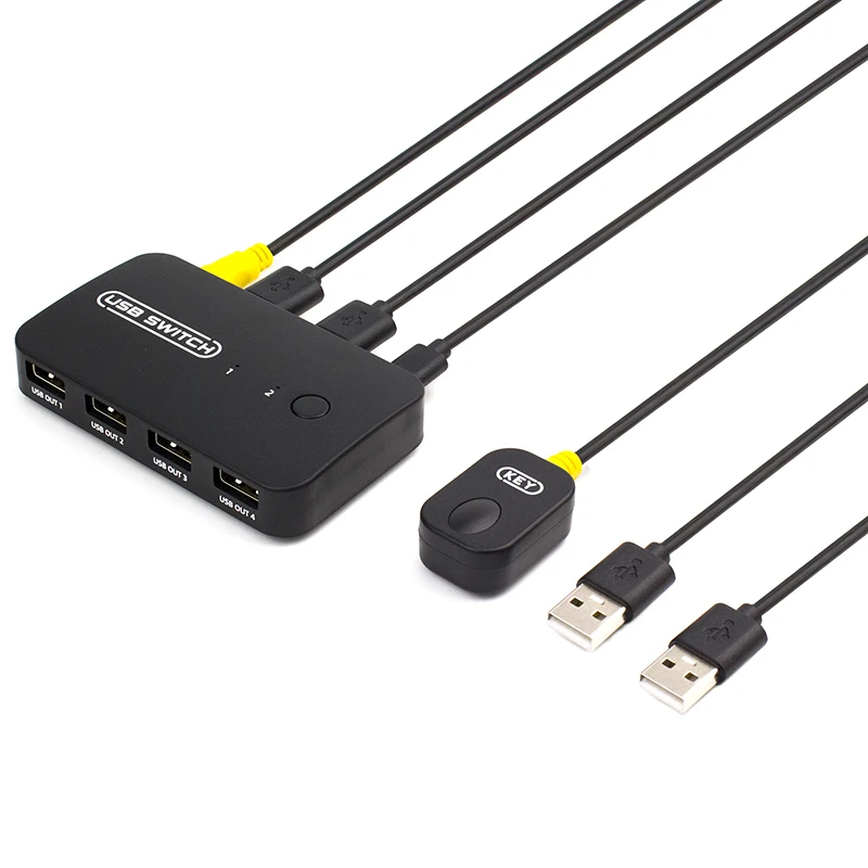 USB KVM-переключатель для U-диска клавиатуры мыши принтера Xiaomi Mi Box 2 в 4 Out разделитель