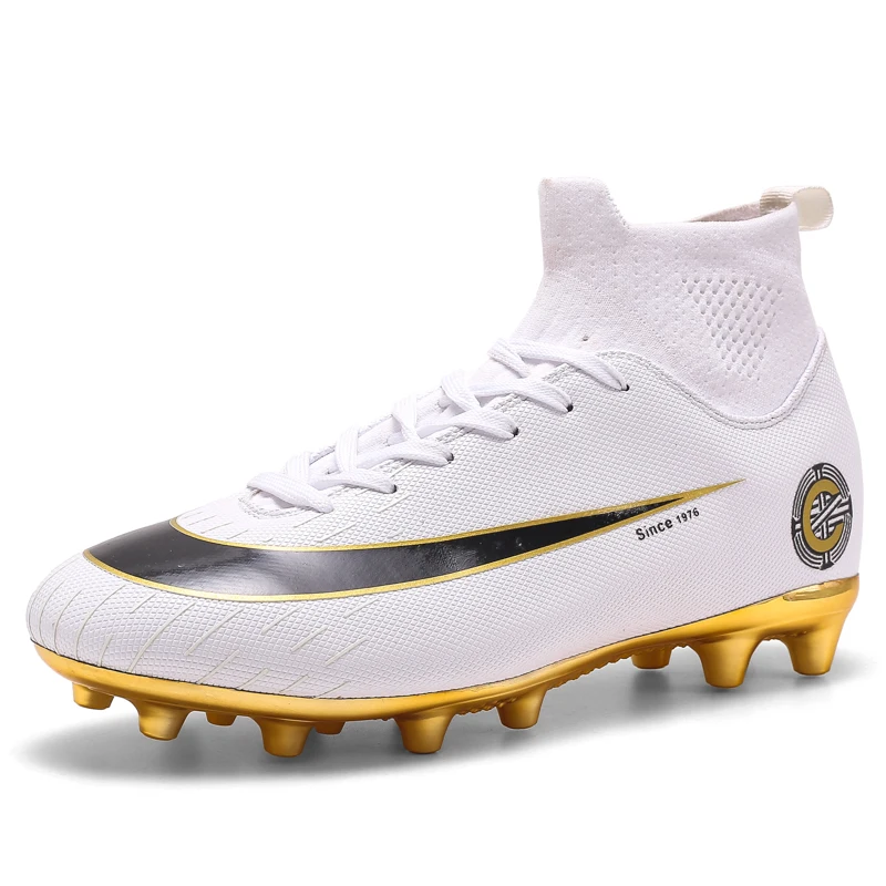 8376goldTF Football Boots Turf Soccer Shoes Crampons Superfly Breathable Cheap Original TF Kids Football Futsal Boots Sneakers Men Cleats - Цвет: 8376goldTF