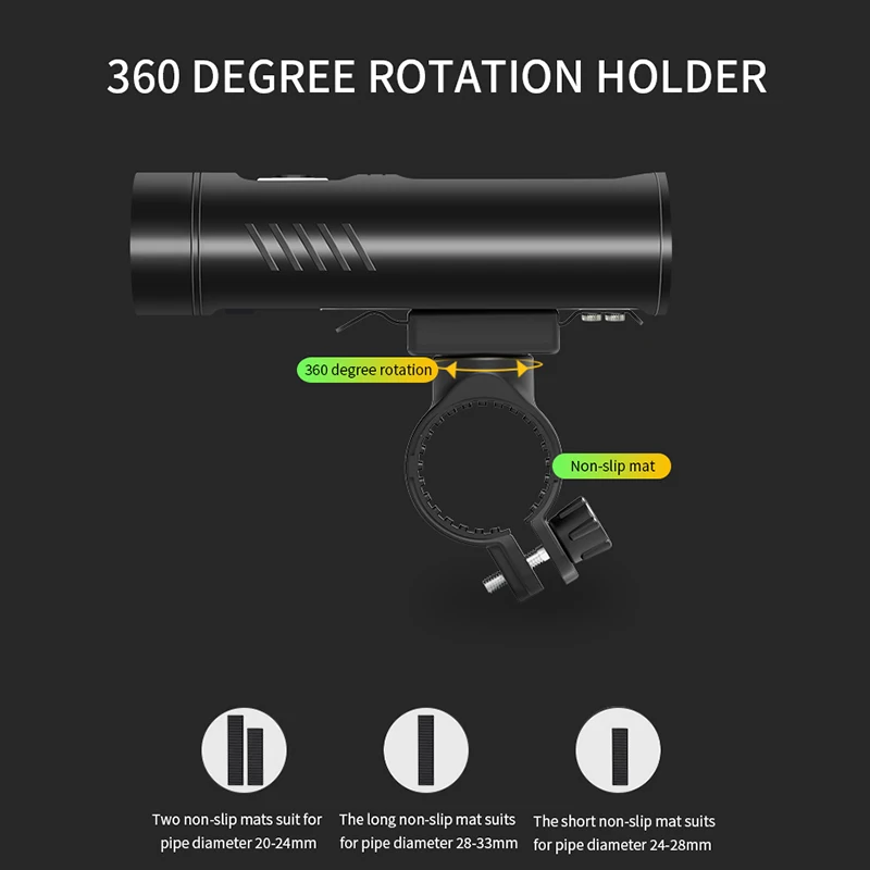 

XHP90 Newest 3200mAh Bike Light XHP50 Front Bicycle Light L2 T6 USB Rechargeable Flashlight 3Modes Cycling Lantern As Power Bank