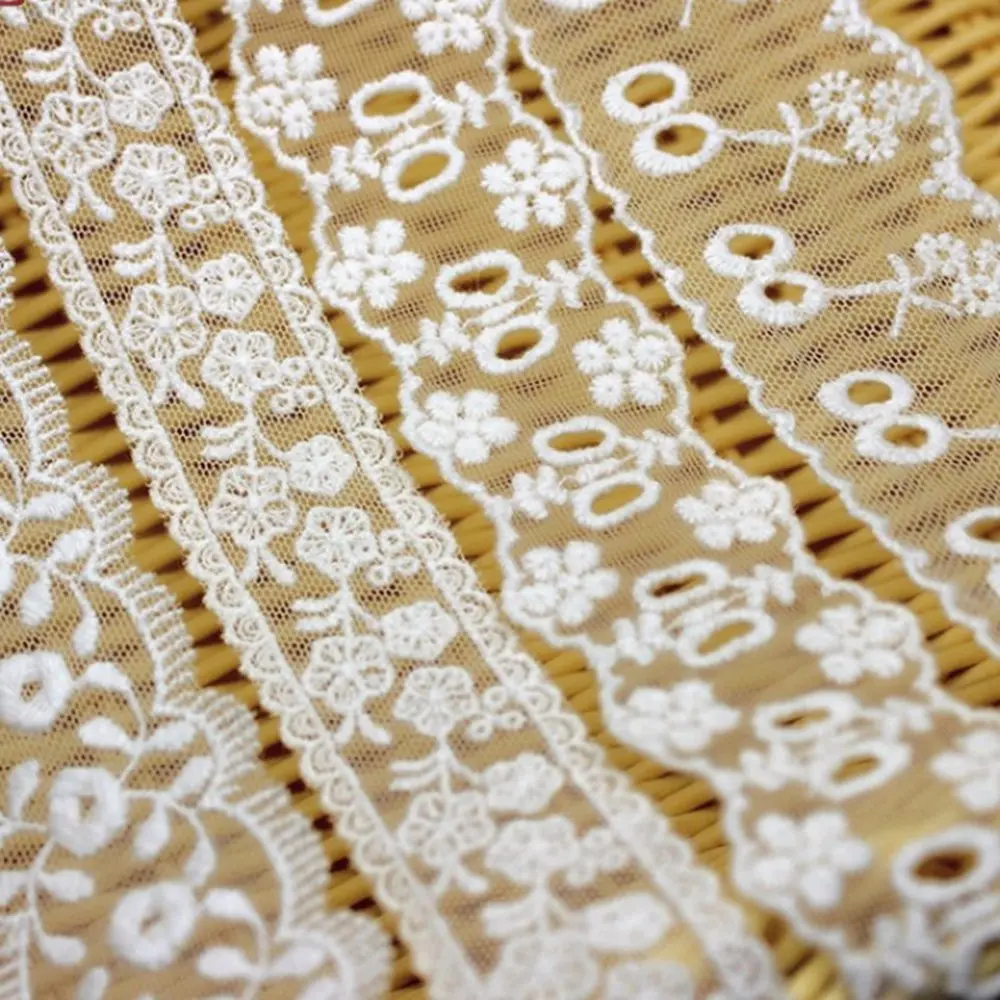 3 ярда винтажная кружевная ткань для шитья одежды хлопковая вязаная лента