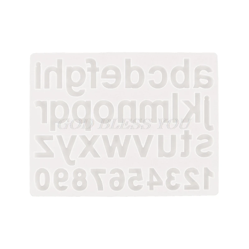 

Crystal Epoxy Resin Mold Alphabet Letter Number Pendant Casting Silicone Mould DIY Crafts Jewelry Key Chain Making Tools