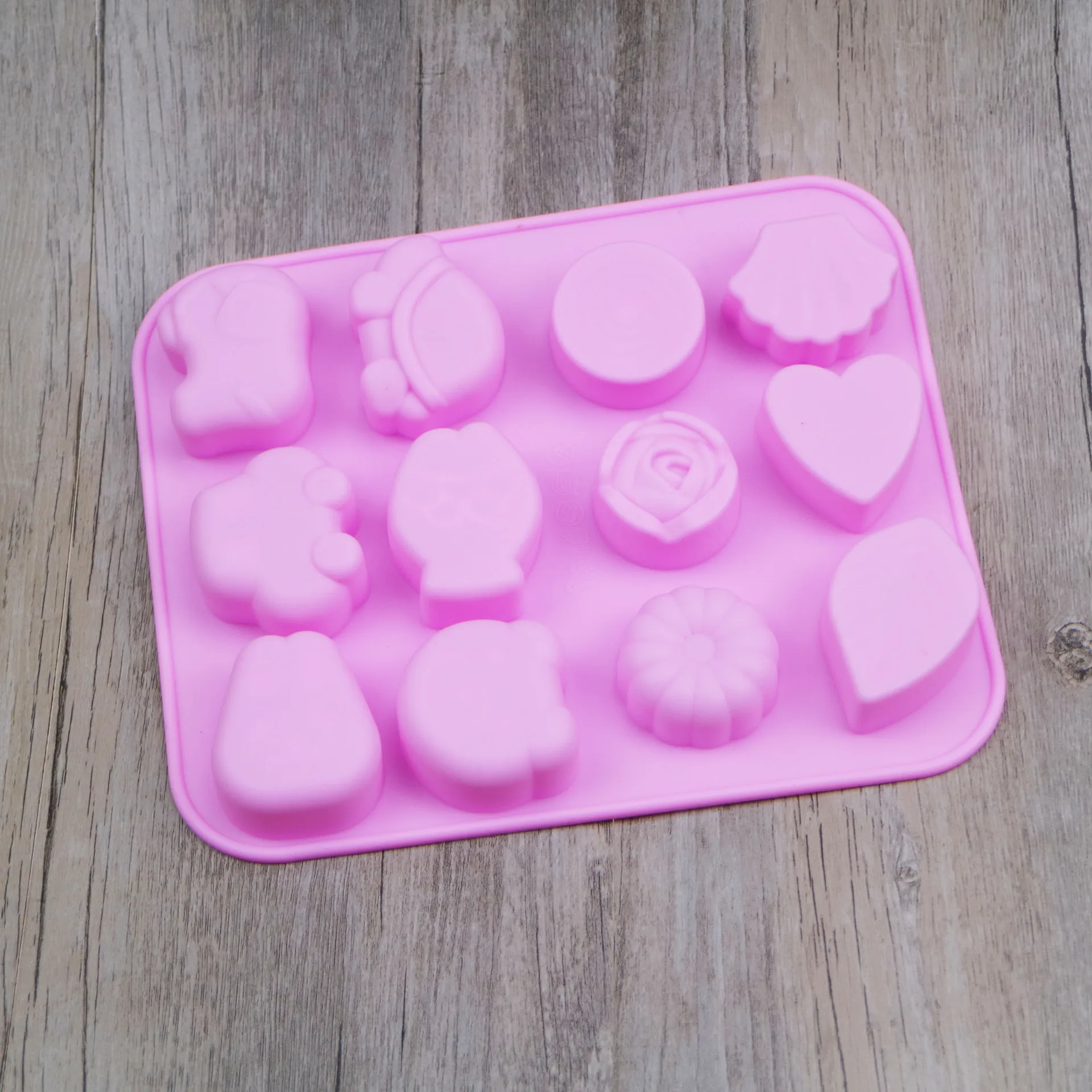 Силиконовая форма для торта мультяшное животное автомобиль любовь лист пудинг