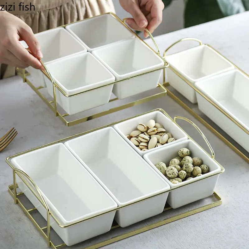 Скандинавская кованая тарелка из железа/тарелка для сухих фруктов в