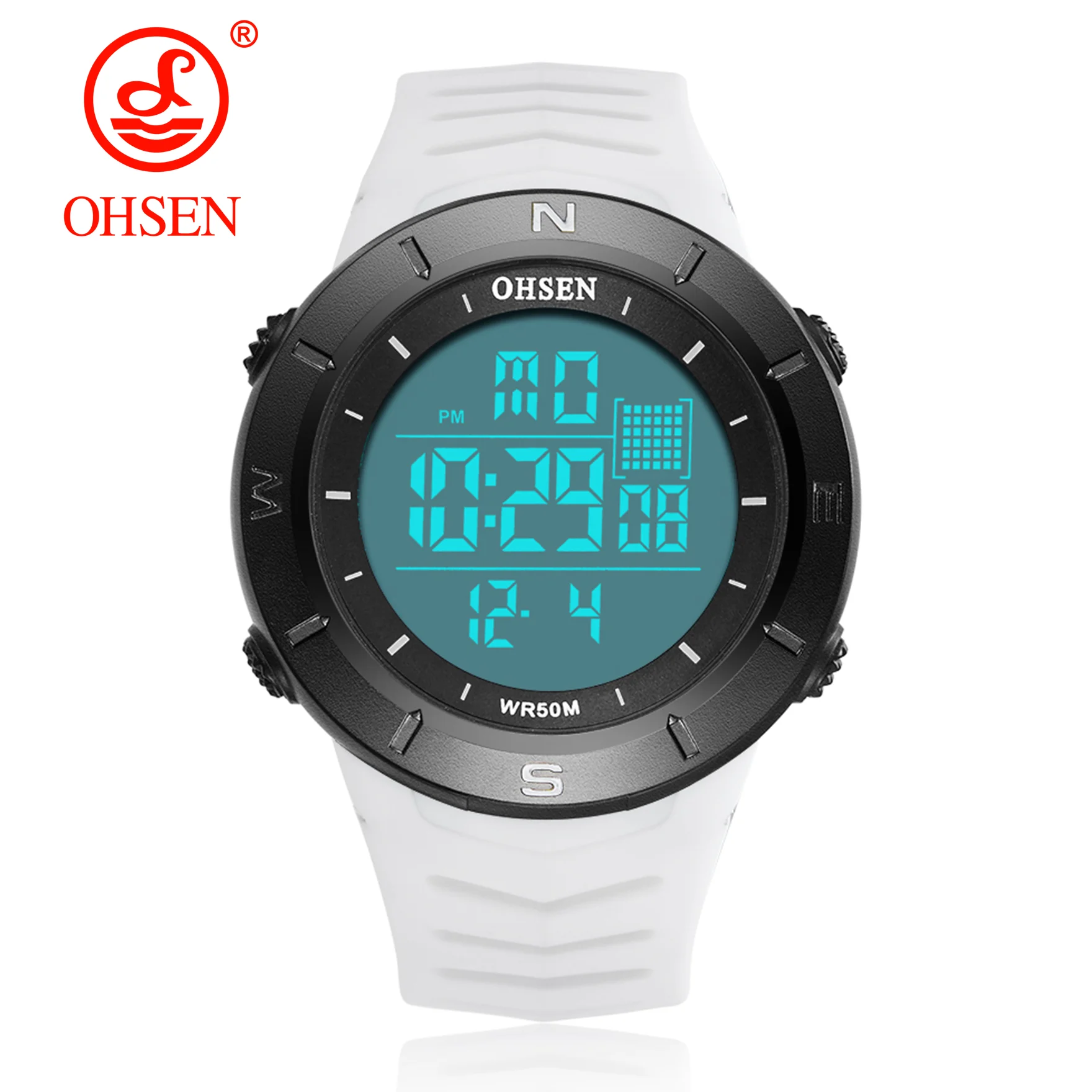 Цифровые ЖК-мужские часы reloj hombre Военный Зеленый Водонепроницаемый Открытый Бег наручные часы, силиконовый браслет часы мужские подарки для мальчиков