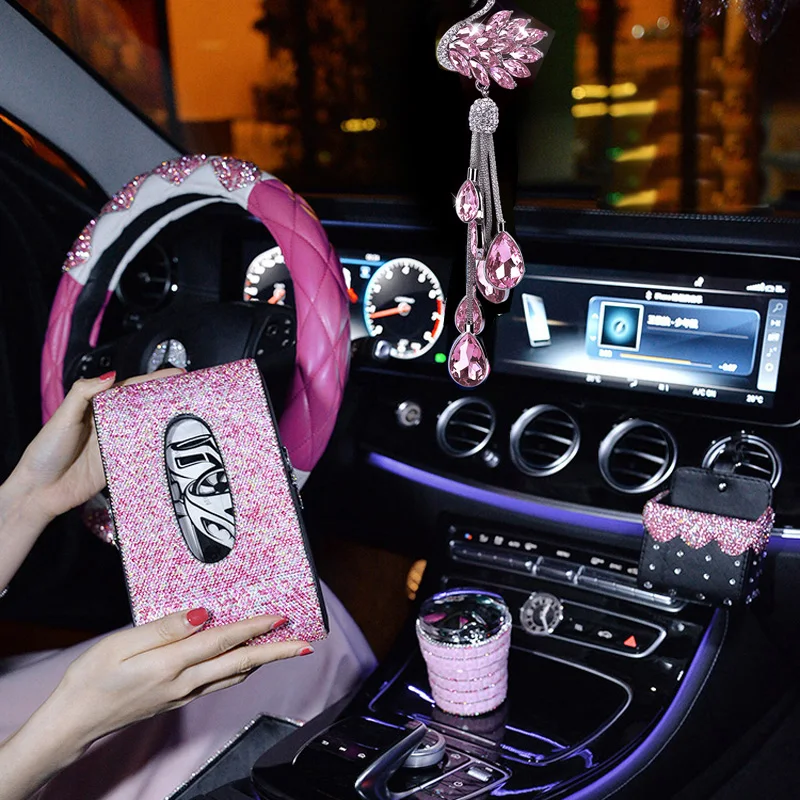 С украшениями в виде кристаллов орнамент автомобиль кулон для женщин и девочек