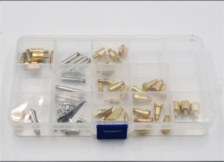 57Pcs / a set of pyrographing iron heads engraving pyrograph head lettering painting tip special for brush | Инструменты