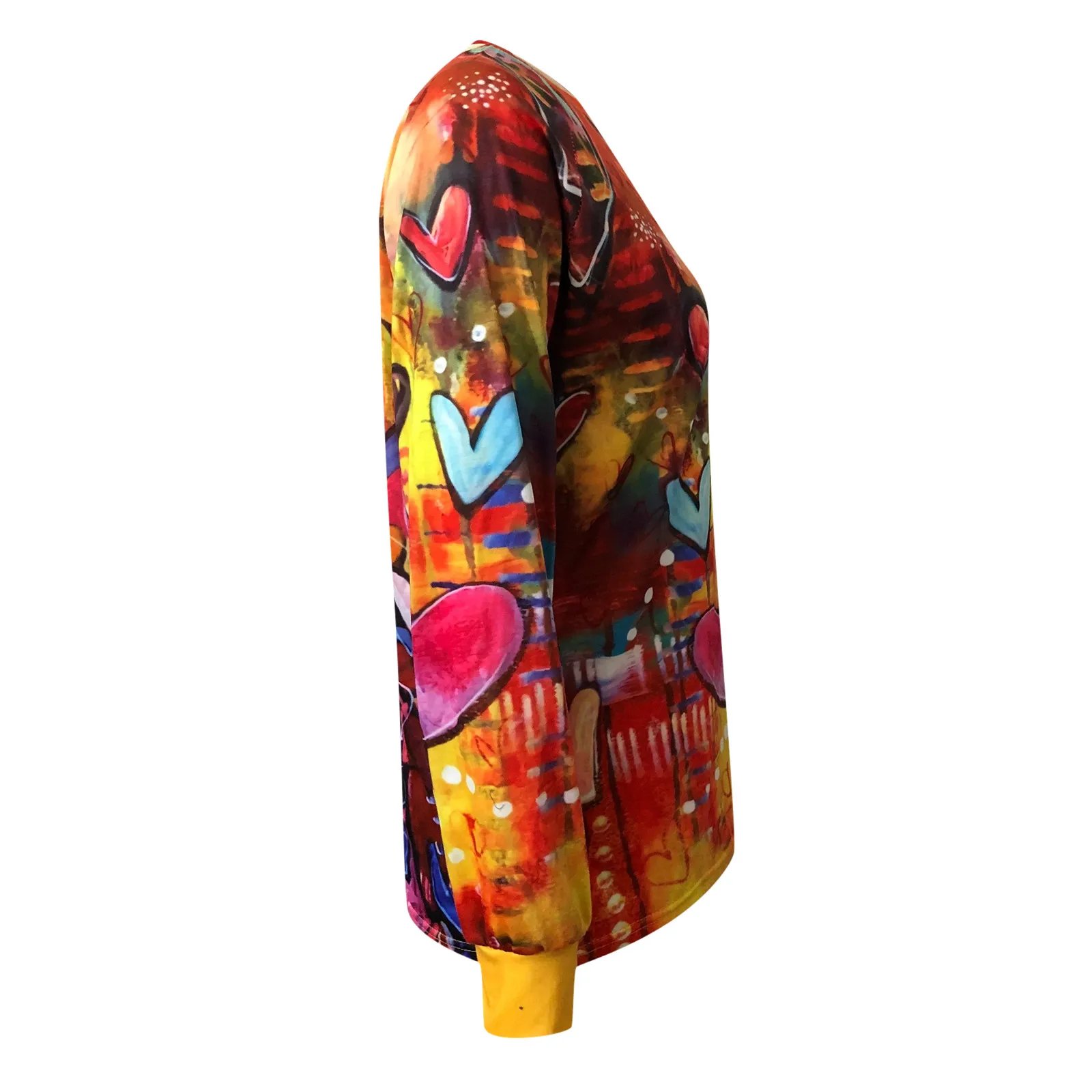 Женские футболки свободные удобные топы-туники зимние Футболки с длинным