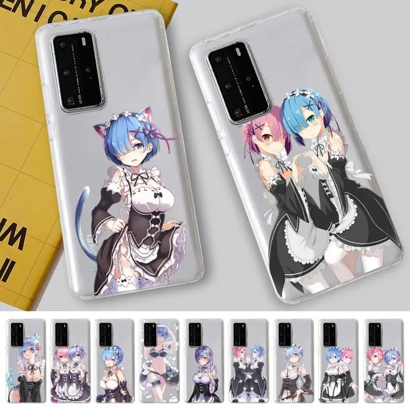 

TOPLBPCS Re Zero Phone Case For Huawei P20 30 pro lite Psmart 2019 Y5 6 7 Honor 8 10 i lite Mate 20lite