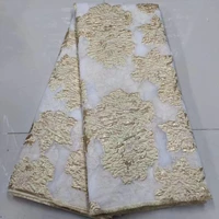african lace fabric 2021 high quality embroidery brocade lace french tulle lace fabric for nigerian party dress j4722