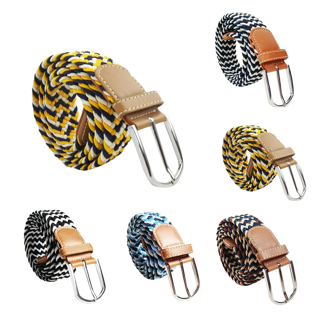 SAGACE многоцветные Новые мужские и женские штырьковые пряжки в полоску Холщовый