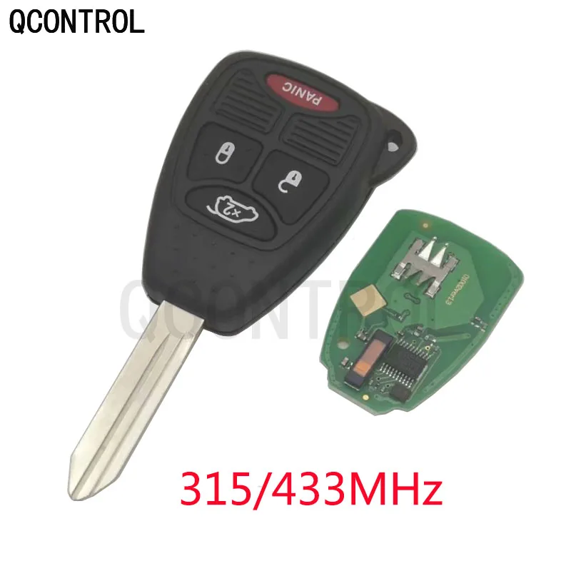 QCONTROL пульт дистанционного управления для DODGE caliber зарядное устройство Avenger Durango Dakota ram Nitro Magnum Grand Caravan бесключевая запись 315/433 МГц