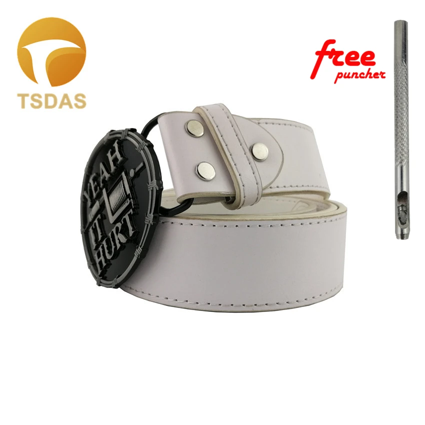 Мужские металлические пряжки для ремня овальные серебряные с черным покрытием 85