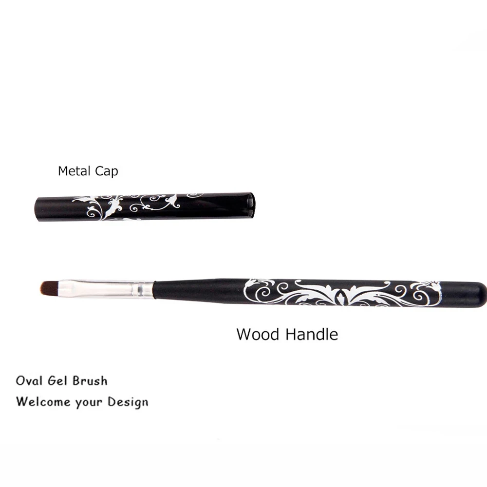 

BQAN 4# 6# 8# 10# Nail BrushCarved Flowers Nail Art UV Gel Extension Builder Petal Flower Painting Drawing Brush Manicure Tool