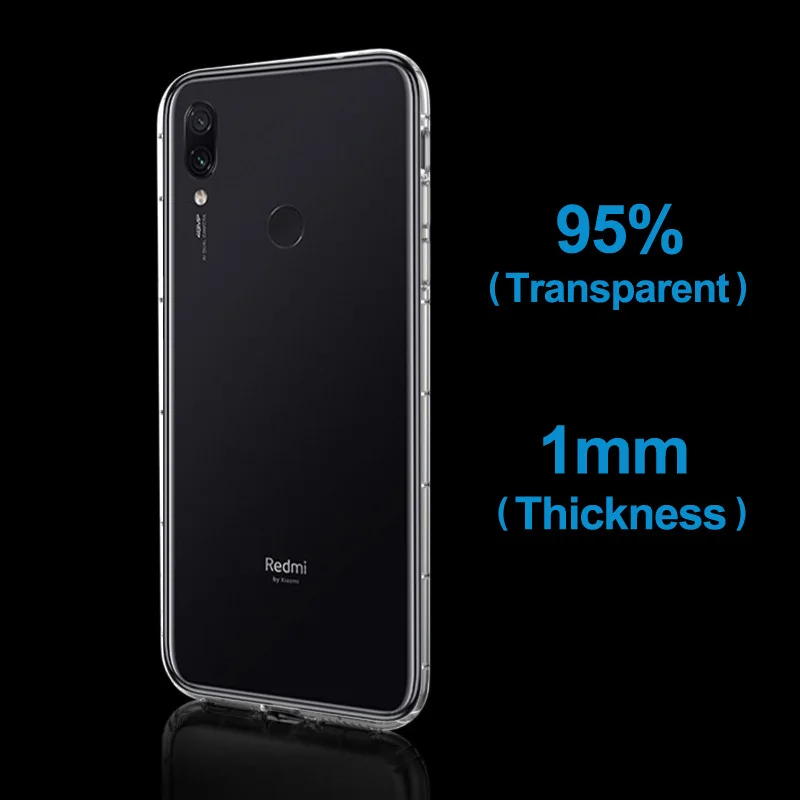 ТПУ чехол для Xiaomi Redmi Note 7 прозрачный силиконовый мягкий Чехол |