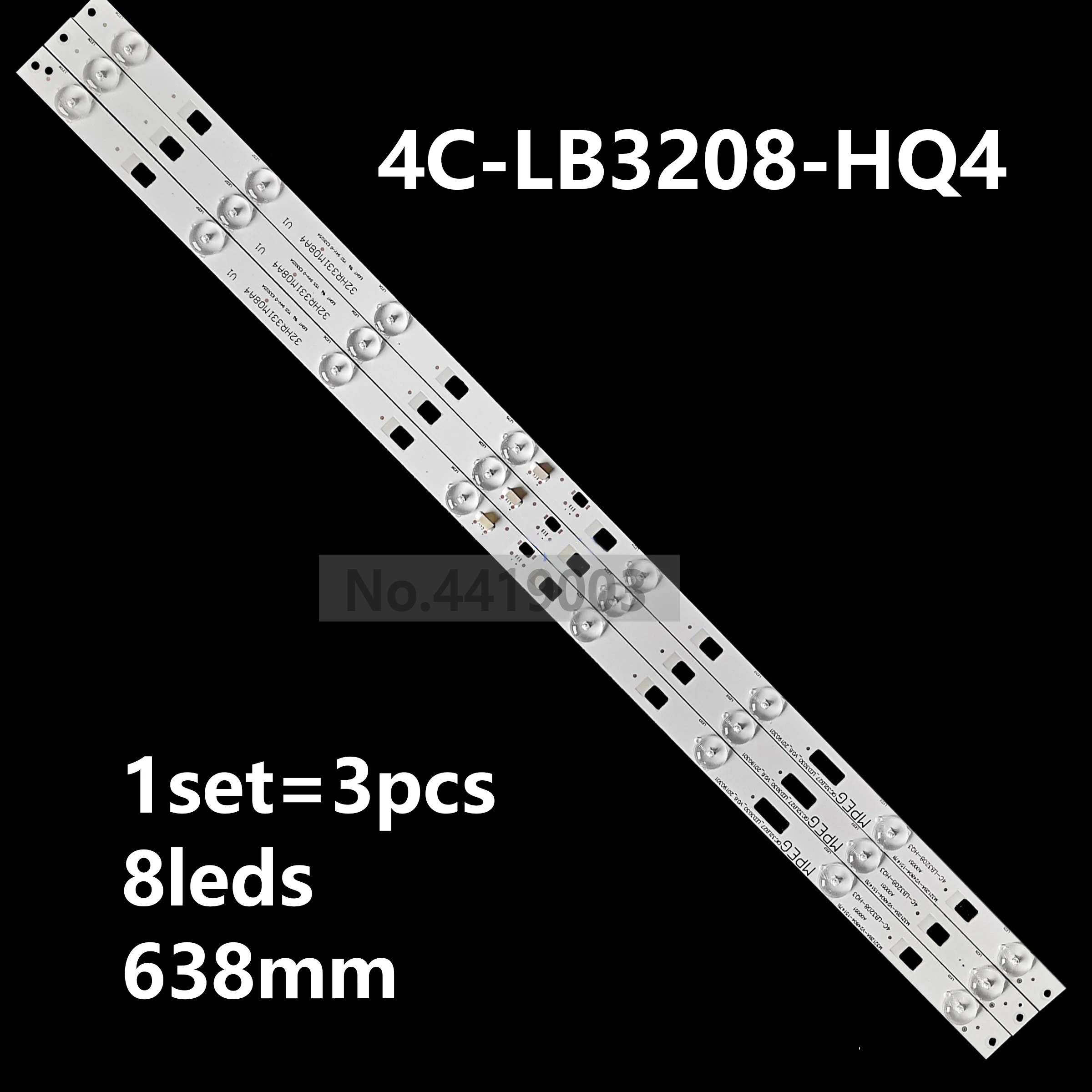 

2set=6pcs LED strip 4C-LB3208-ZM3 4C-LB3208-HQ4 GIC32LB27-LED3030-V0.6/V0.5 For TCL D32E161 L32F1600 D32E167 B32E650 B32E680